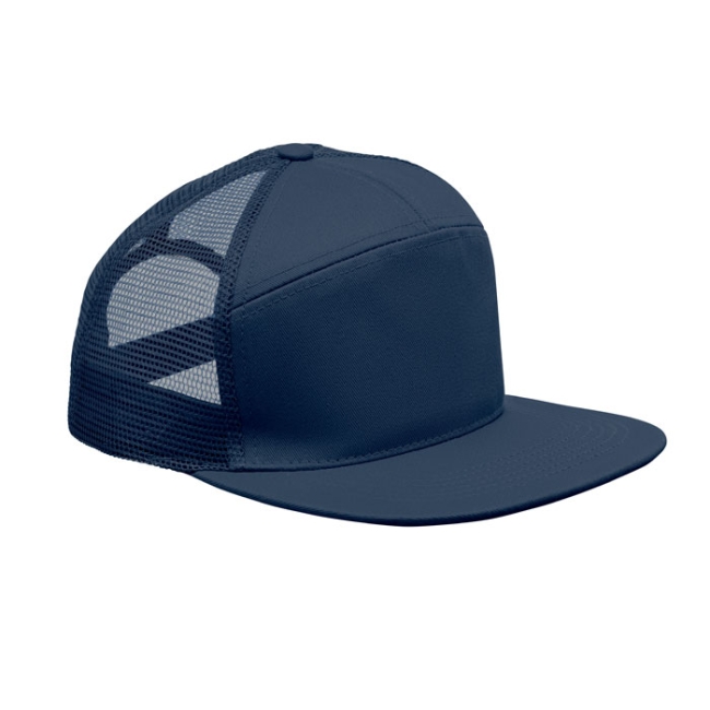 7 panel flat visor cap