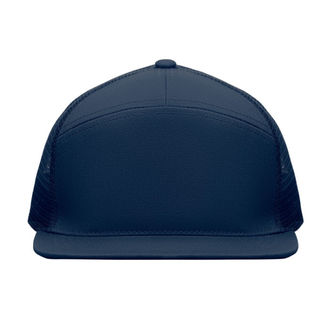 7 panel flat visor cap