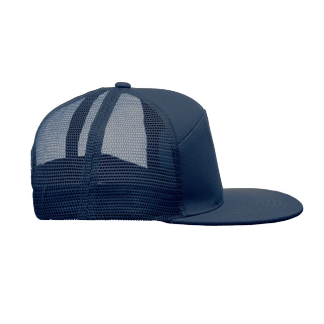 7 panel flat visor cap