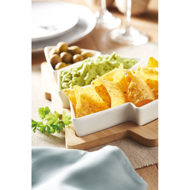 Plats de service de Noël