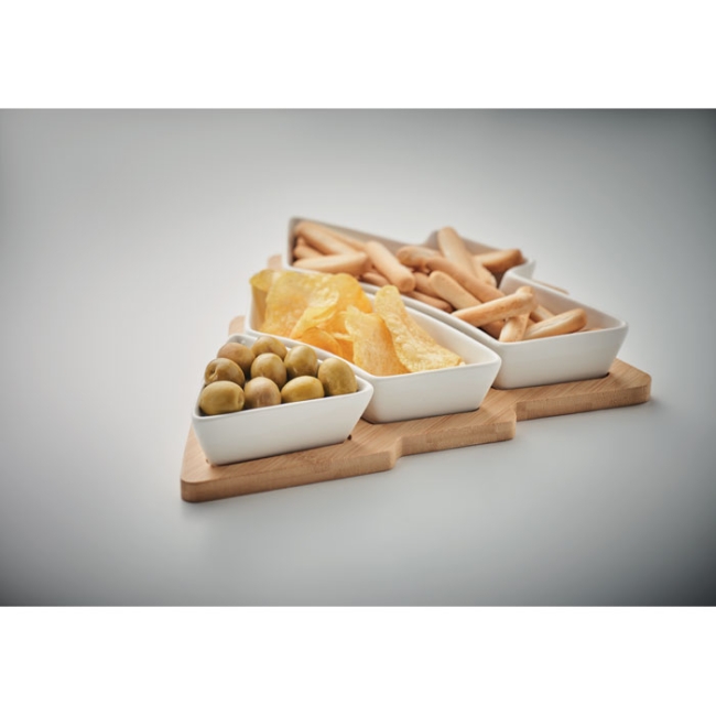 Plats de service de Noël