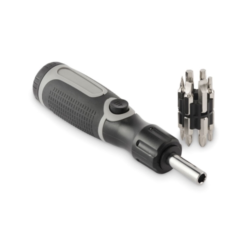 Multi bit bendable screwdriver