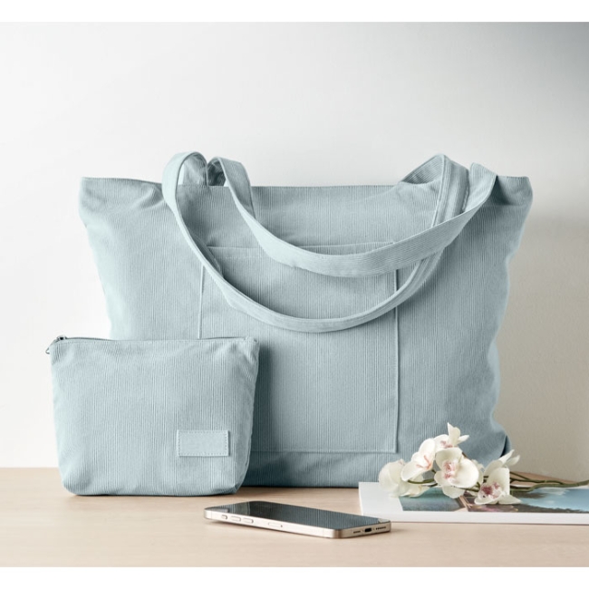 Grand sac shopping en velours