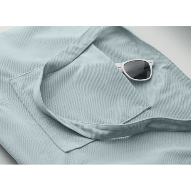 Corduroy large shopping bag