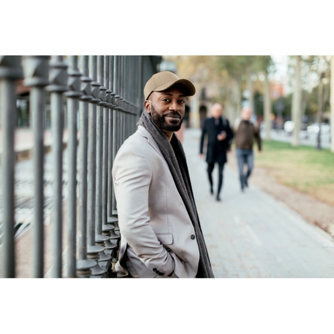 Casquette 5 pans en velours