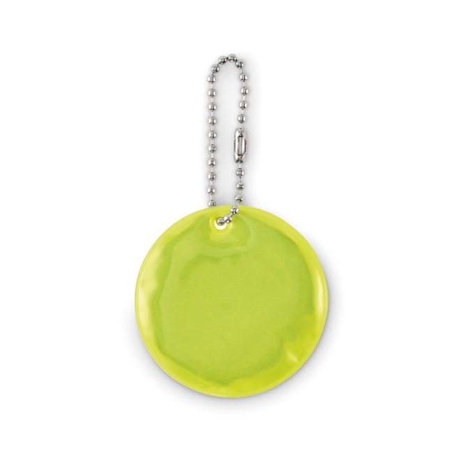 Round reflective keyring