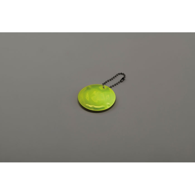 Round reflective keyring