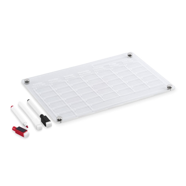 Magnetic acrylic planner