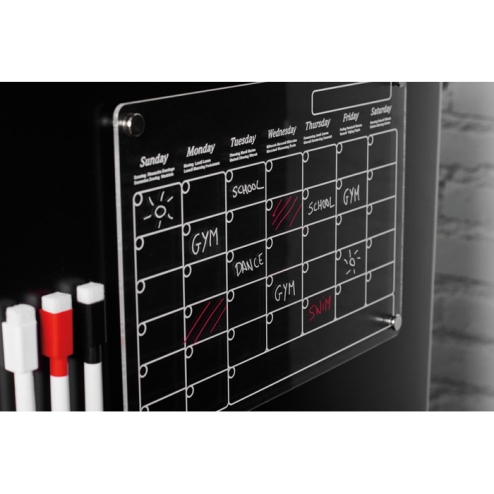 Magnetic acrylic planner