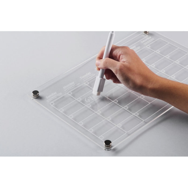 Magnetic acrylic planner