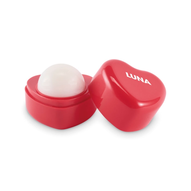 Heart shape vegan lip balm