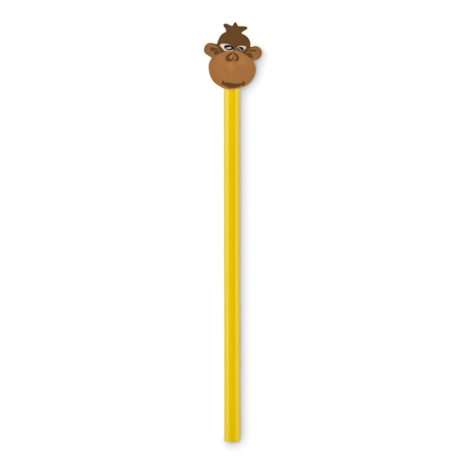 Wooden pencil in animal shape