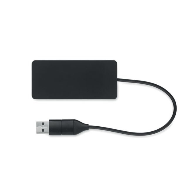 Hub USB 3 ports avec câble 20cm