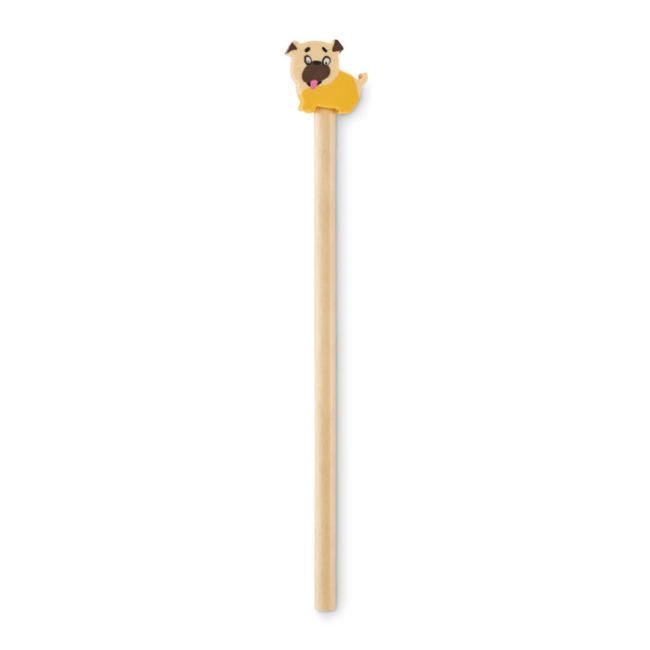 Wooden pencil in animal shape