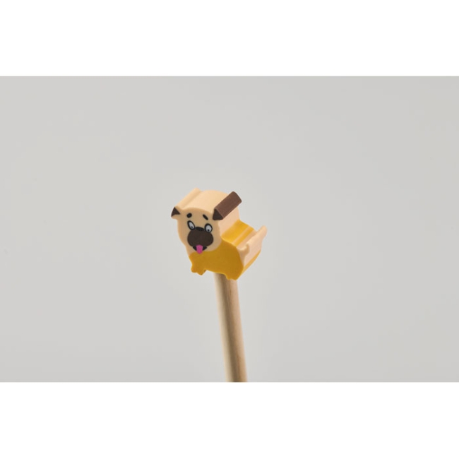 Wooden pencil in animal shape