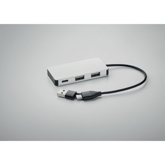 Hub USB 3 ports avec câble 20cm