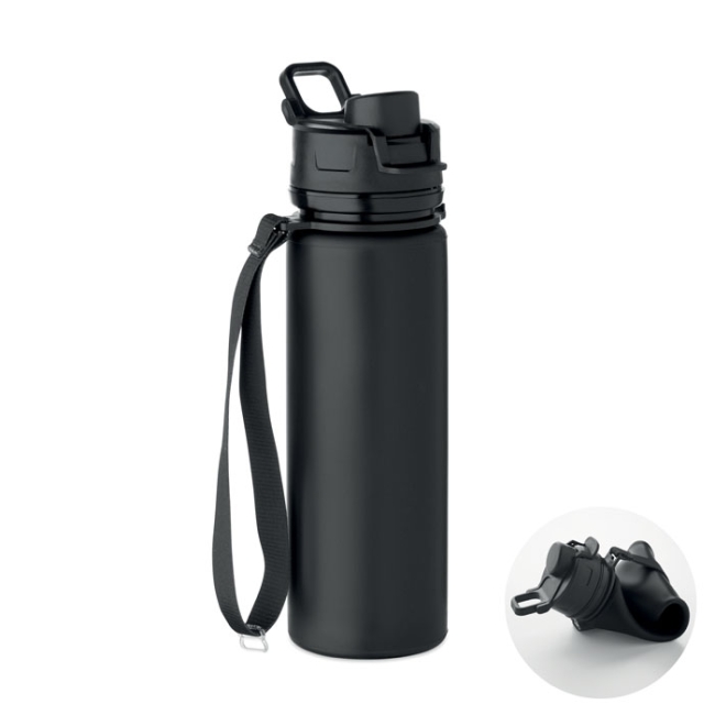 Foldable silicone sports bottle