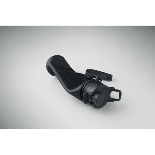 Foldable silicone sports bottle