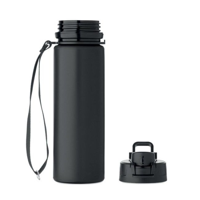 Foldable silicone sports bottle