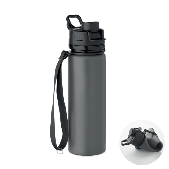 Foldable silicone sports bottle