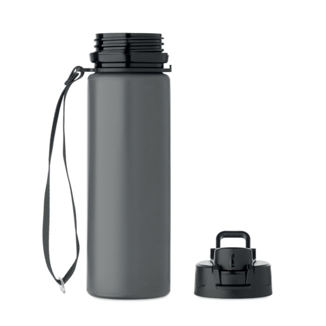 Foldable silicone sports bottle