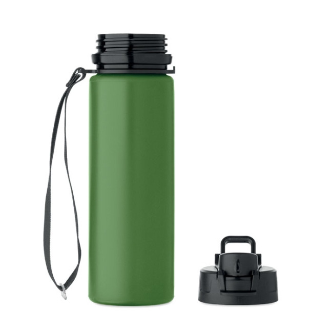 Foldable silicone sports bottle