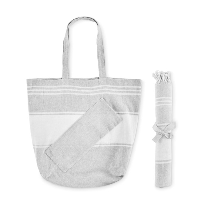 Beach bag with hammam towel