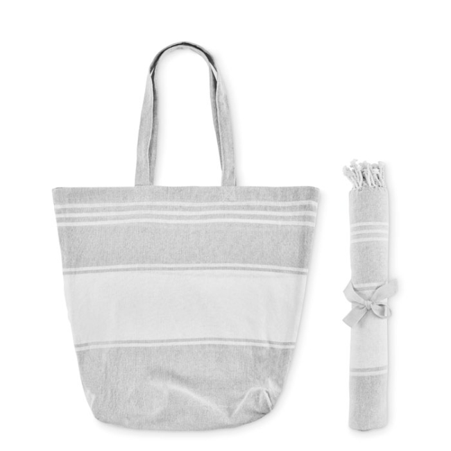 Beach bag with hammam towel