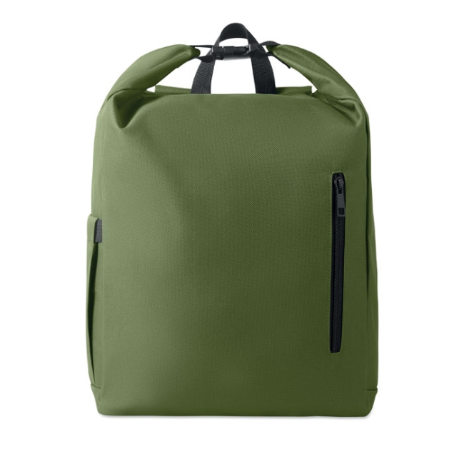 15'' roll top laptop backpack