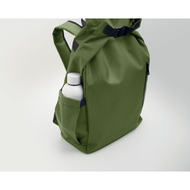 15'' roll top laptop backpack
