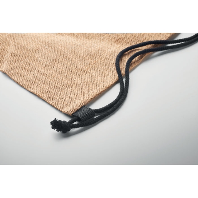 Jute drawstring bag