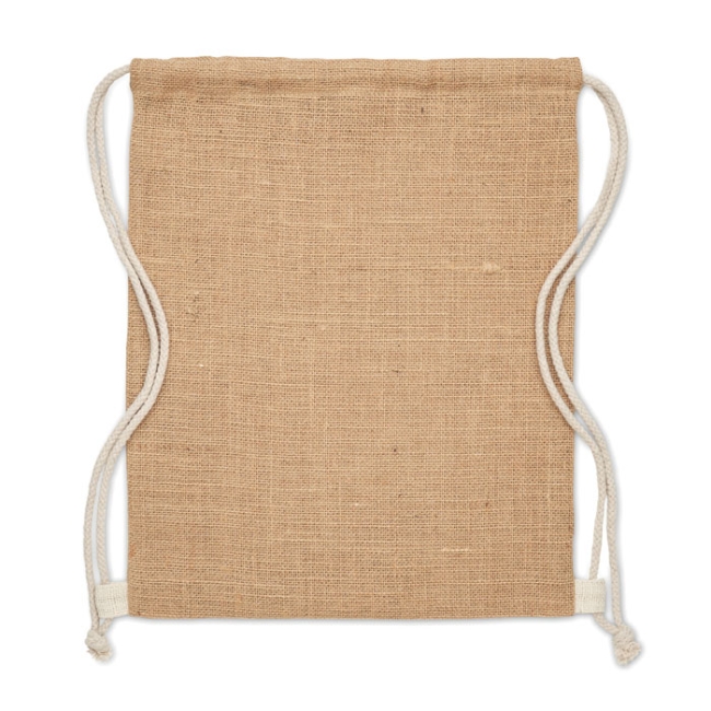 Jute drawstring bag