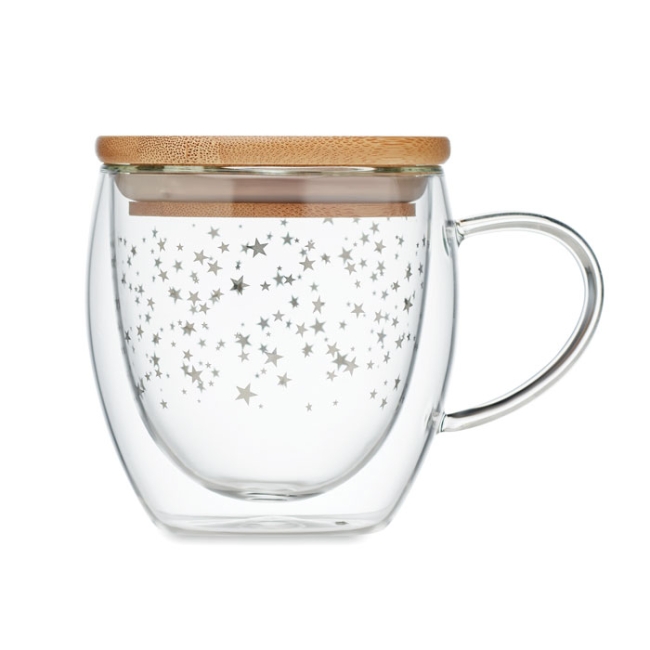 Double wall borosilicate mug