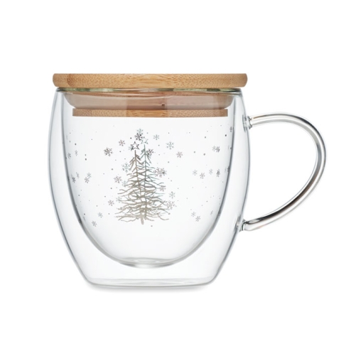 Double wall borosilicate mug