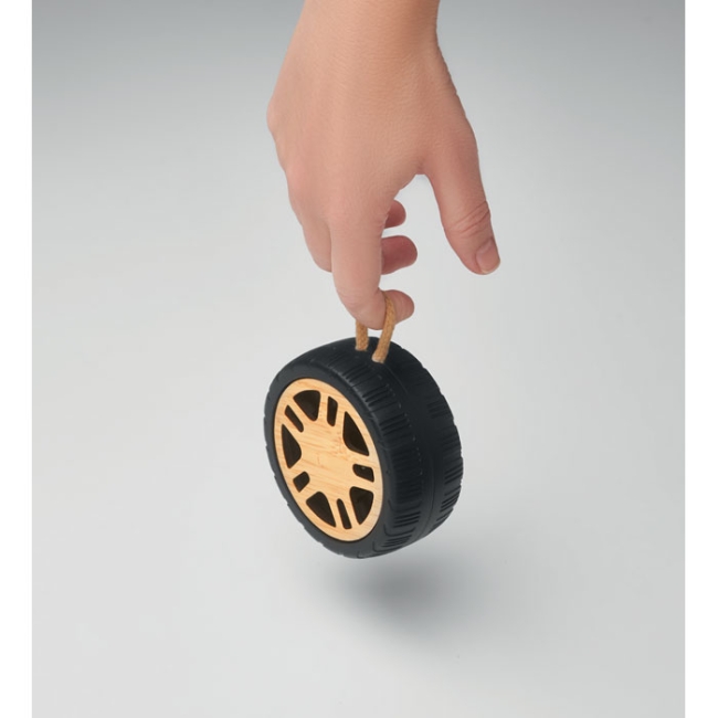 Wireless speaker tire shaped