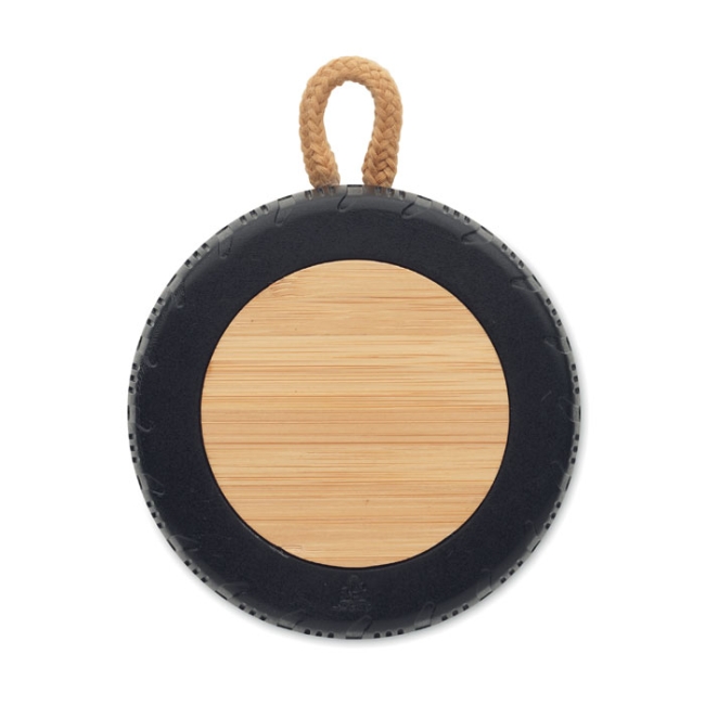 Wireless speaker tire shaped