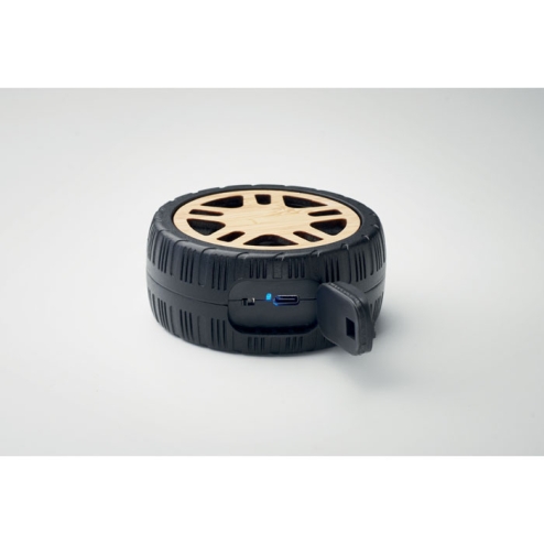 Wireless speaker tire shaped