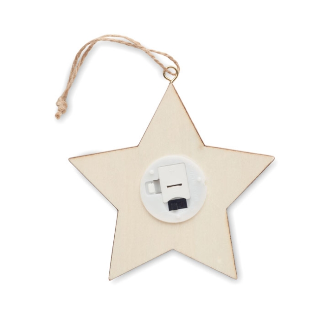 Suspension étoile MDF avec led