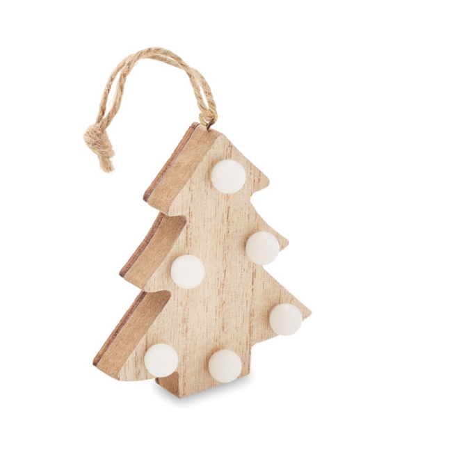 Sapin en bois avec lumières