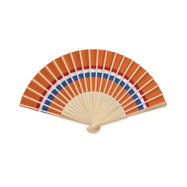 Eventail à motif de drapeau