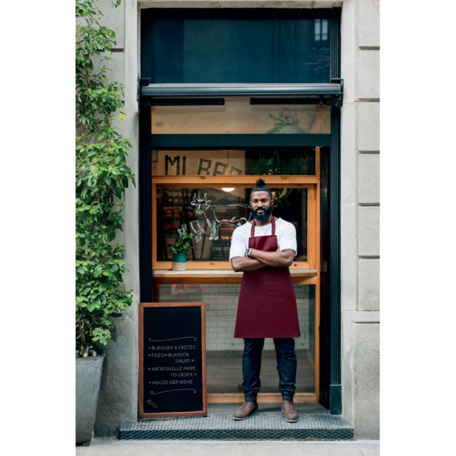 Organic cotton apron 240 gr/m²