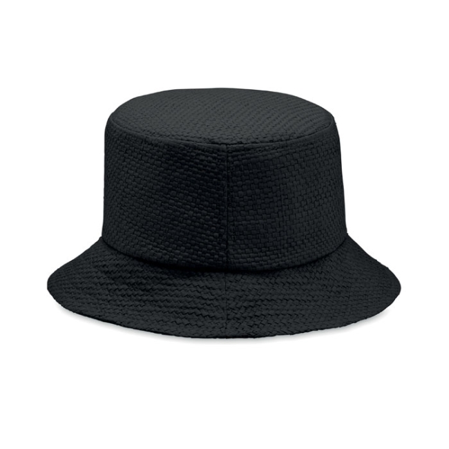 Paper straw bucket hat