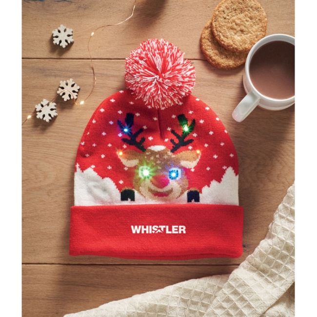Christmas knitted beanie LED