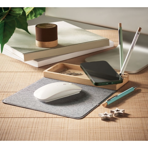 Chargeur sans fil bambou 15W