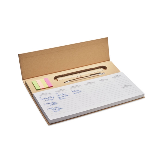 Agenda hebdomadaire de bureau