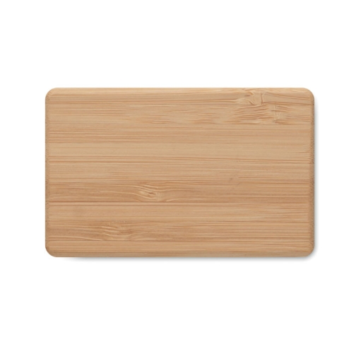 TWS earbuds in bamboo case