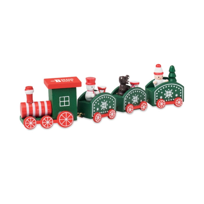 Train de Noël en bois