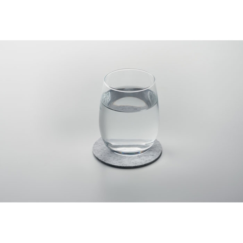 Sous-verre rond en feutre RPET
