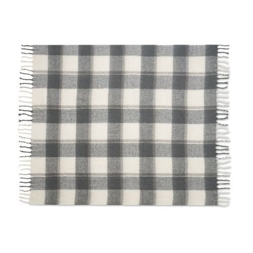 Chequered mohair blanket