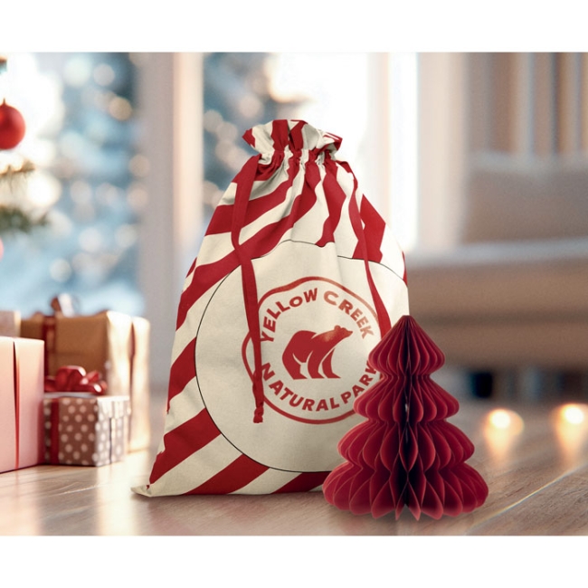 Large Santa cotton bag